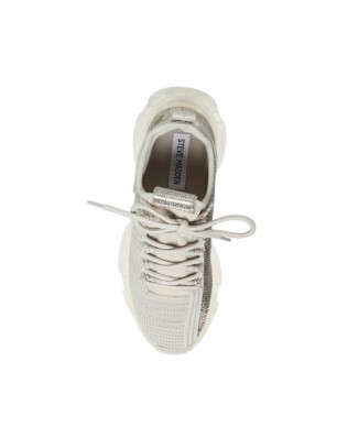 Steve Madden Baskets grise en tissu élastique et strass