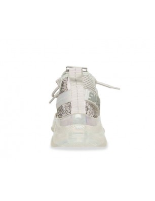 Steve Madden Baskets grise en tissu élastique et strass