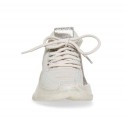 Steve Madden Baskets grise en tissu élastique et strass