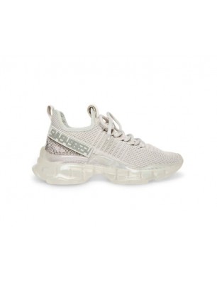 Steve Madden Baskets grise en tissu élastique et strass