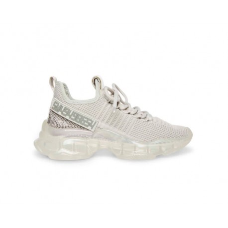 Steve Madden Baskets grise en tissu élastique et strass