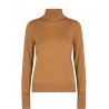 Mos Mosh Pull col roulé camel en laine