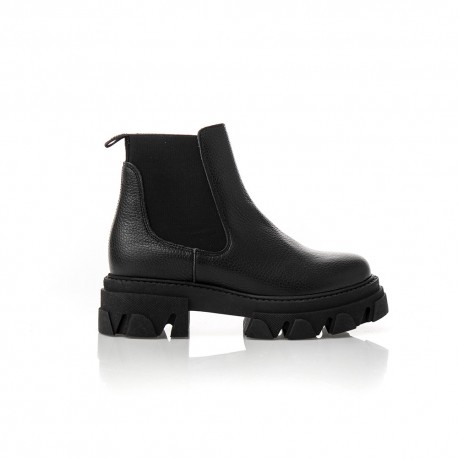 Steve Madden boots chelsea en cuir noir a semelles crantées