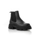 Steve Madden boots chelsea en cuir noir a semelles crantées