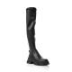 Steve Madden cuissardes noires avec semelles crantées