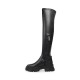 Steve Madden cuissardes noires avec semelles crantées