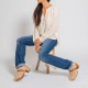 Semerdjian sabots beige style mouton fourrés