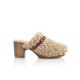 Semerdjian sabots beige style mouton fourrés