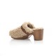 Semerdjian sabots beige style mouton fourrés