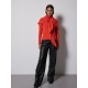 Not Shy echarpe triangle en cachemire orange