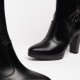 Nero Giardini bottes en cuir noir à talon