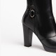 Nero Giardini bottes en cuir noir à talon
