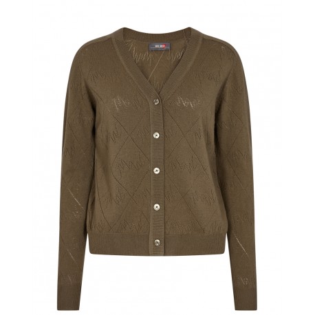 Mos Mosh cardigan en maille kaki Mos Mosh cardigan en maille kaki