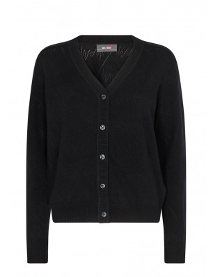 Mos Mosh cardigan en laine noire