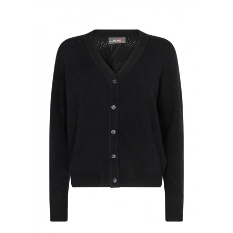 Mos Mosh cardigan en laine noire