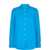 Mos Mosh chemise en lin bleu