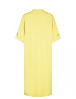 Mos Mosh robe chic midi jaune vif