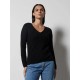 Not Shy pull en cachemire noir col V