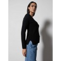 Not Shy pull en cachemire noir col V