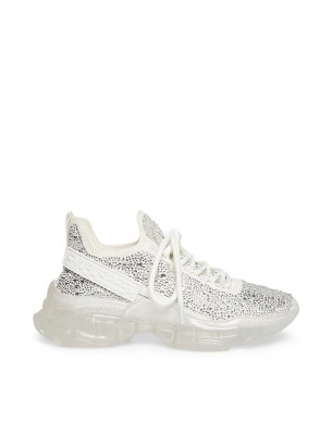 Steve Madden baskets blanches en textile orné de strass