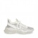 Steve Madden baskets blanches en textile orné de strass