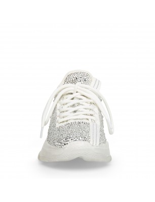 Steve Madden baskets blanches en textile orné de strass