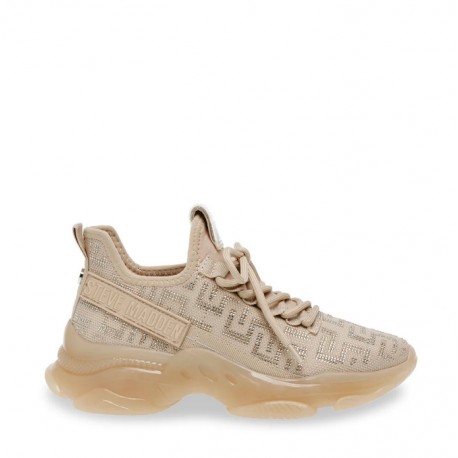 Steve Madden baskets beige en textile orné de strass Steve Madden baskets beige en textile orné de strass