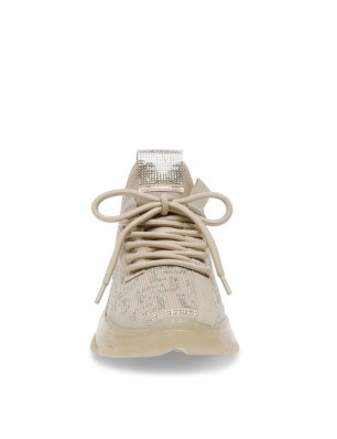 Steve Madden baskets beige en textile orné de strass