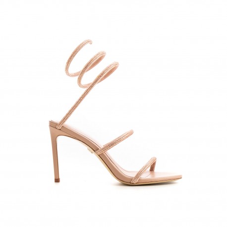 Lola Cruz sandales dorées a talons fins