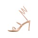 Lola Cruz sandales dorées a talons fins