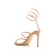 Lola Cruz sandales dorées a talons fins