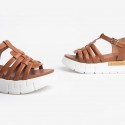 Nero Giardini sandales à plateforme en cuir camel
