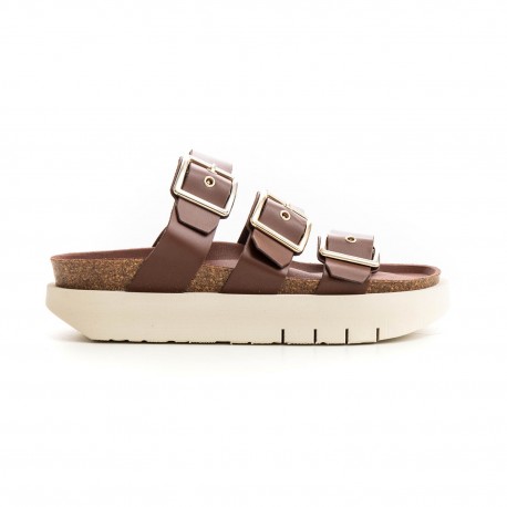 Genuins sandales vegan marron