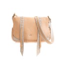 Mila Louise sac besace en cuir nude