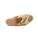 Fiorina mules compensées en cuir et raphia Dolce Vita