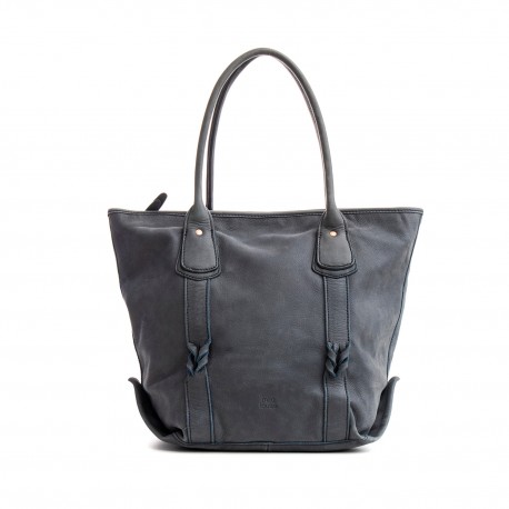 Mila Louise sac en cuir bleu