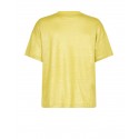 Mos Mosh tee shirt col V en lin irisé jaune