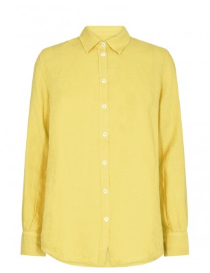 Mos Mosh chemise en lin jaune