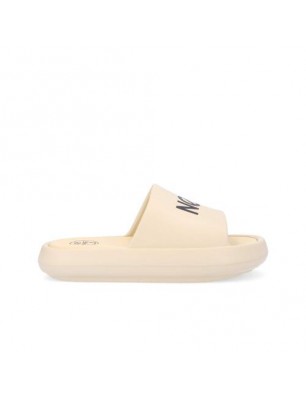 No Name Mules en PVC beige...