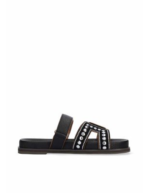 Bibi Lou mules en cuir noir...