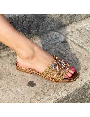 Fiorina claquettes en cuir...