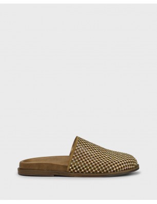Fru.it mules en cuir kaki...