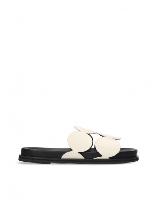 Bibi Lou mules en cuir blanc