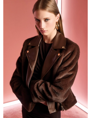 Gaudi Veste motard marron...