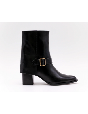 Eva Luna bottines en cuir noir
