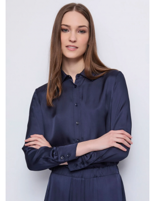 Gaudi chemise en satin bleu