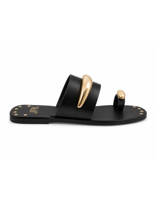 JFK sandales bijoux en cuir...