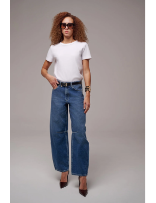 Reiko jeans Barrel bleu