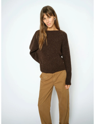 MosMosh pull marron en...