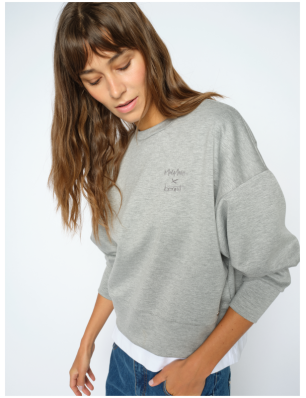 MosMosh sweat gris en scuba...